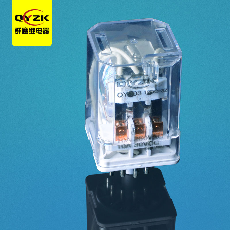 12V 3組工控繼電器-QY803